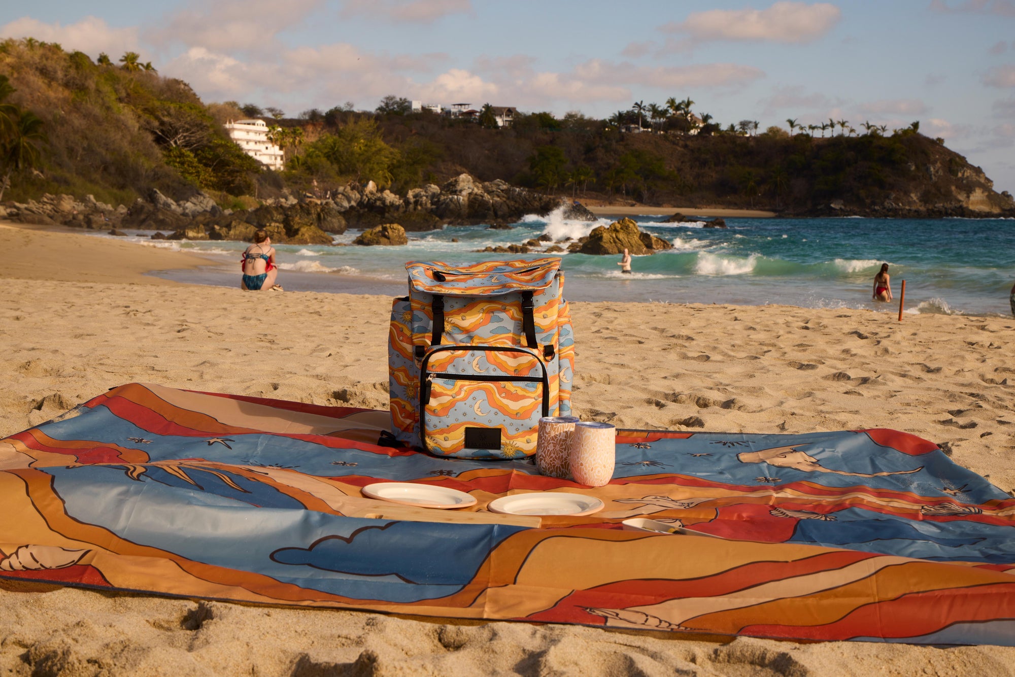 Luxe Picnic Backpack in Starry Seas