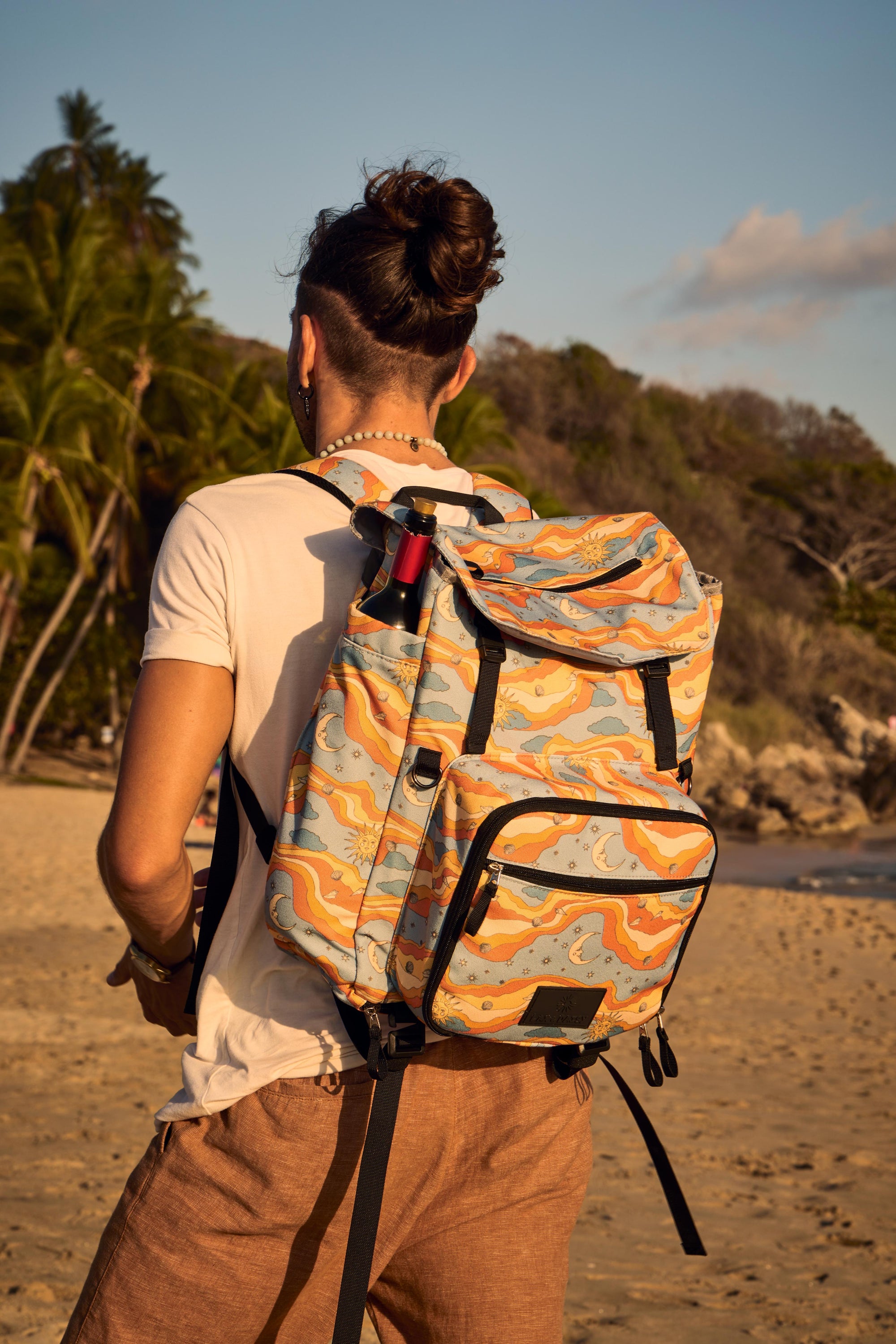 Luxe Picnic Backpack in Starry Seas