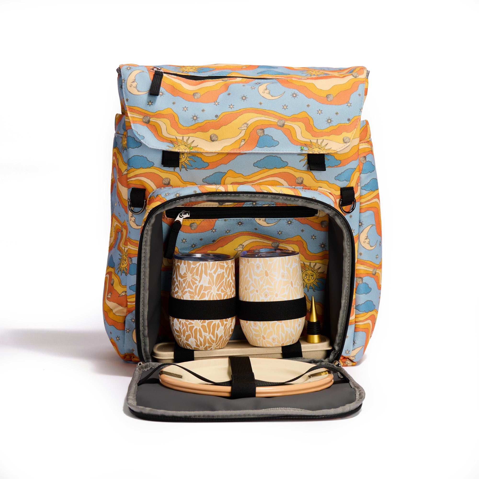 Luxe Picnic Backpack in Starry Seas